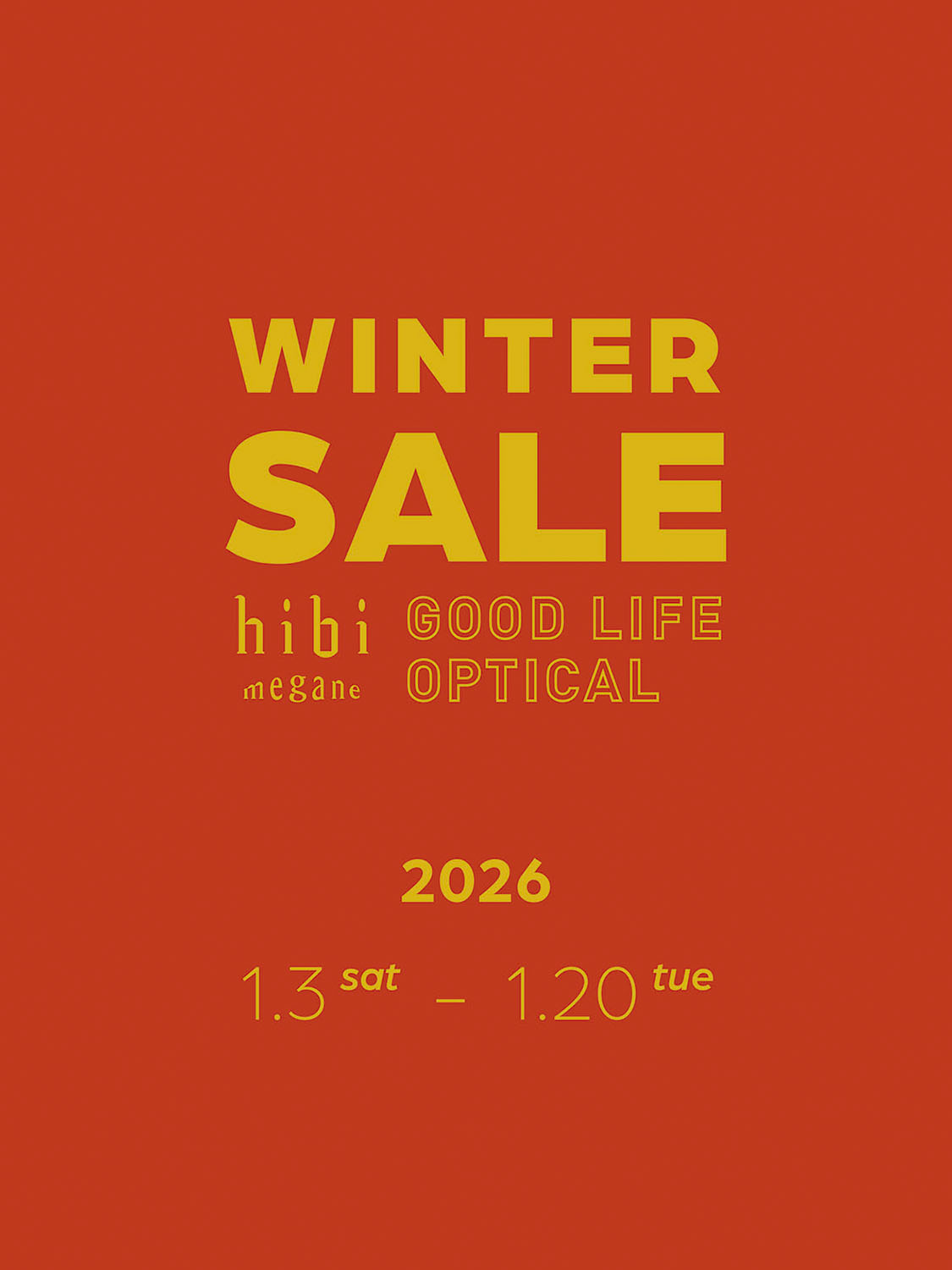 hibimegane winter sale